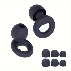 Quiet Ear Plugs for Noise Reduction in Soft Silicone for Sleep Sensitivity