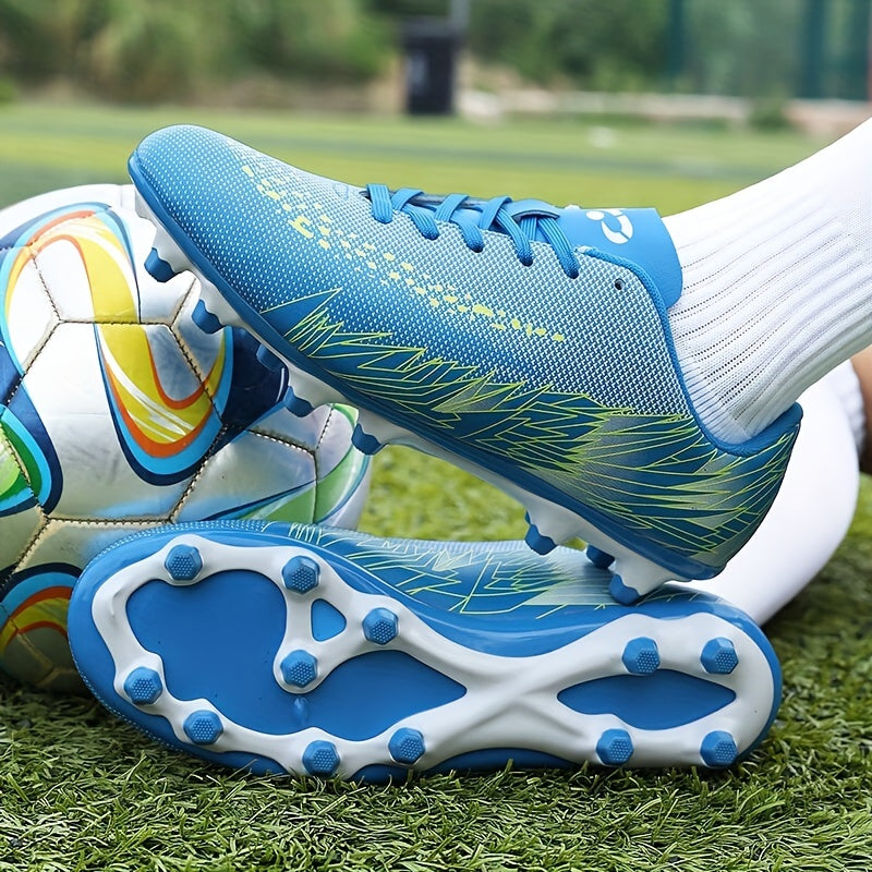 Kids AG Soccer Cleats Non Slip Boots for Running Training & Competition