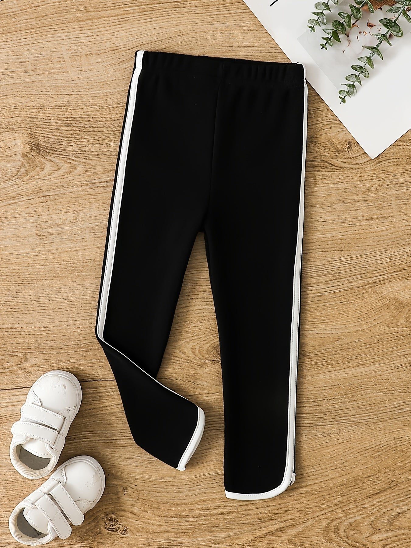 Girls Striped Leggings for Winter Sports