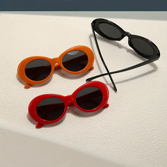 Y2K Oval Sunglasses UV400 Sun Shades Glasses