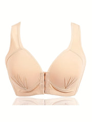 Front Buckle Wireless Bra Comfy Push Up Bra