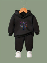 Tree Graphic 2pc Girls Activewear Set for Spring Fall Sports