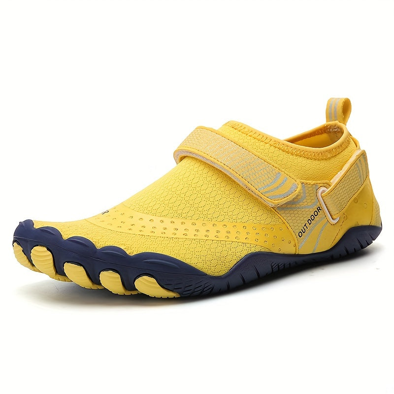 Men's Laceless Aqua Shoes With Hook & Loop Fastener