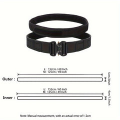 Adjustable MOLLE Belt with Metal Buckle