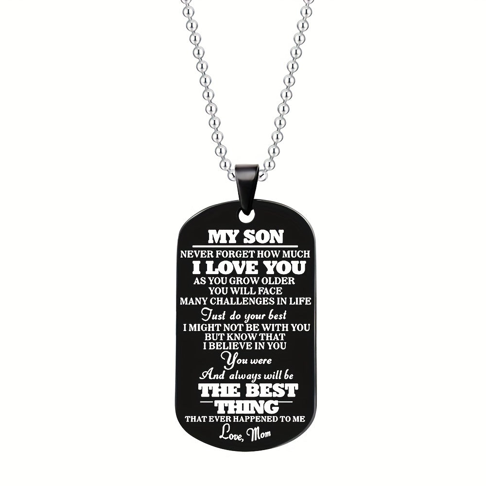 Parent Child Necklace Keychain Gift Mom/Dad To Son/Daughter Pendent