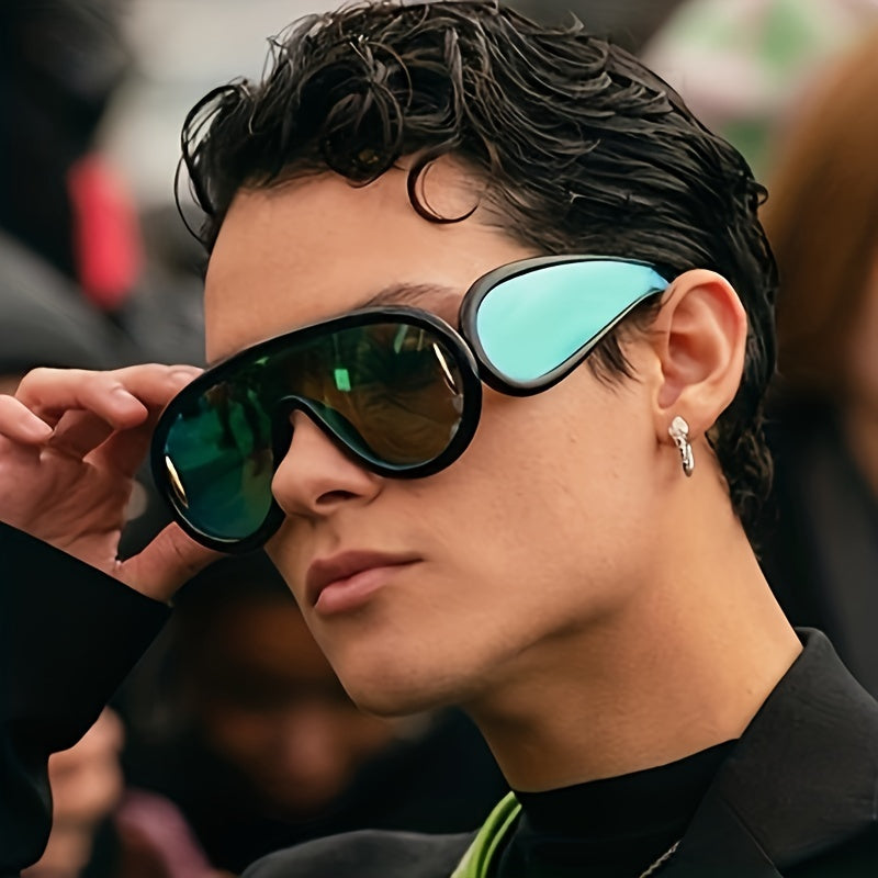 Men's Large Frame Sunglasses UV Protection with Glasses Box