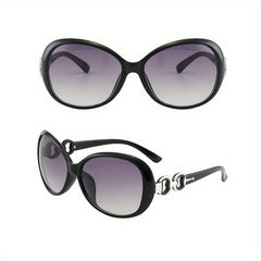Oval Frame Sunglasses Vintage Cat Eye Glasses UV400