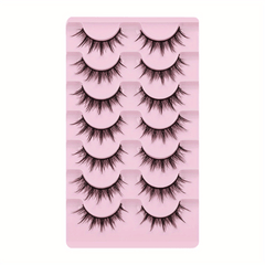 7 Pairs Fluffy & Spiky Mink False Eyelashes for Natural & Dramatic Look