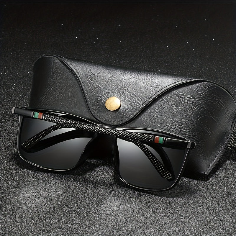 Vintage Square Frame Polarized Sunglasses Driving Fishing Shopping UV400