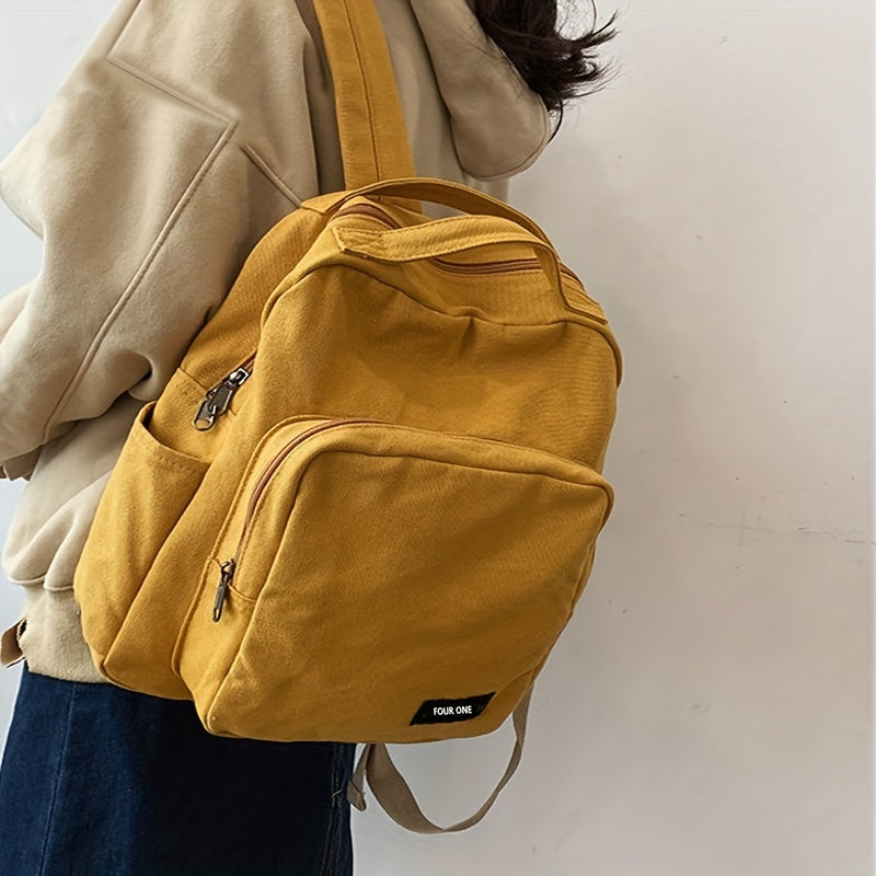 Large Capacity Canvas Backpack for Women