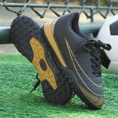Boy's Turf Football Boots Anti skid Lace Up TF Soccer Cleats