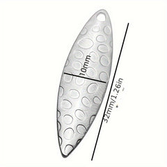1pc Willow Blade Golden Silvery Blade for Spinner Bait Fishing
