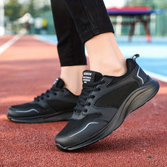 Breathable Lace up Running Shoes Thick Bottom Sports Sneakers Women's Footwear