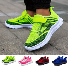 Kids Knit Sneakers with Fastener Athletic Shoes
