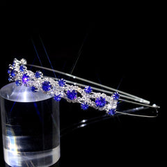 Rhinestone Queen Crown Tiara Headband Wedding Hair Accessory