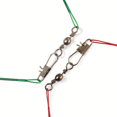 20pc Heavy Duty Fishing Wire Leaders with Swivels Anti Bite Gear
