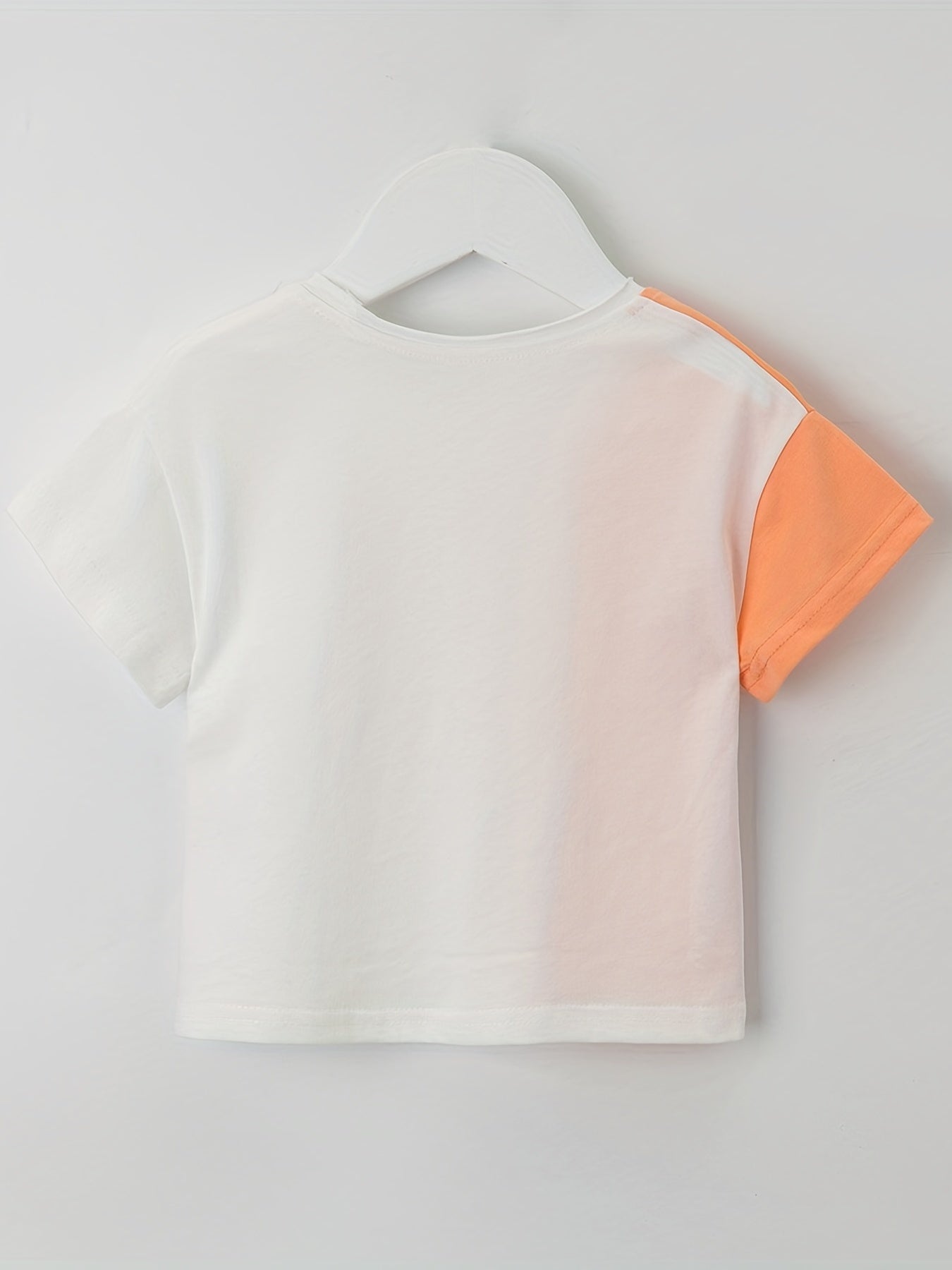 Baby Boys Block Letter Short Sleeve Tees for Summer