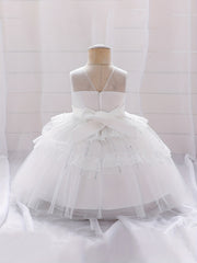 Fairy Ruffle Lace Puffy Dress Girl's Birthday Party Dinner Cosplay Show Wedding