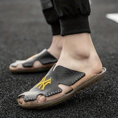 Men's Slip On Slide Sandals Casual Outdoor Walking Shoes