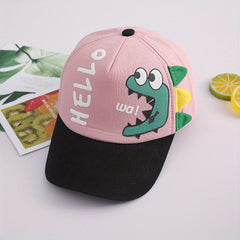 Kids Dinosaur Graphic Sun Protection Baseball Cap
