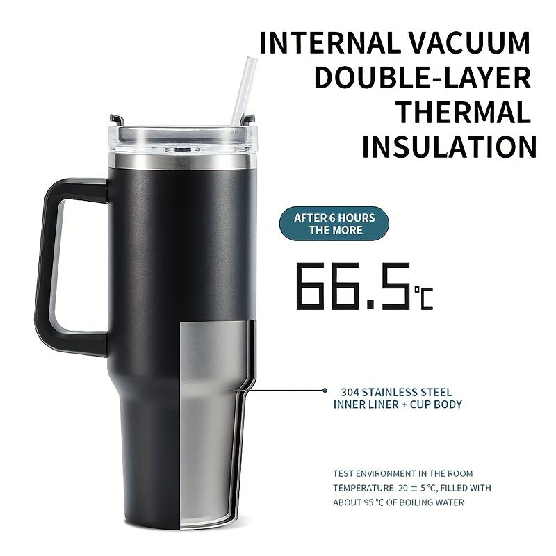 40oz Stainless Steel Insulation Water Cup, Leakproof, Outdoor Fitness Travel
