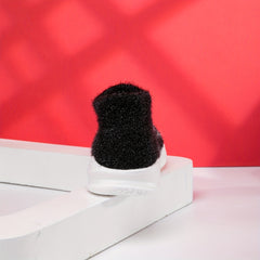 Boy's Solid Thermal Sock Shoes Non Slip Casual Sneakers