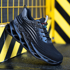 Steel Toe Stab Resistant Work Safety Shoes Breathable Comfortable Soft Sole