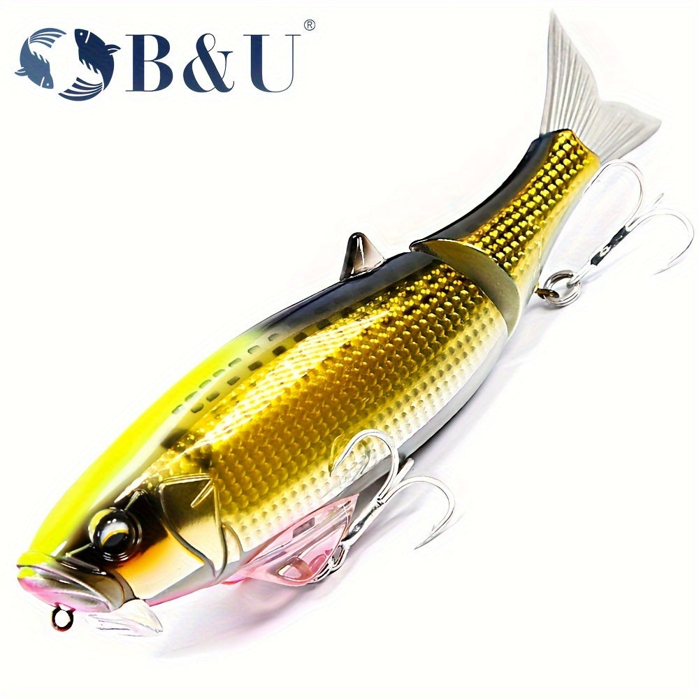 B&U 110g Topwater Jointed Swimbaits Floating Big Game Pencil Trolling Lure