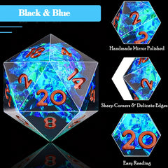 7pcs Resin Dice Set for Tabletop Games Roleplaying