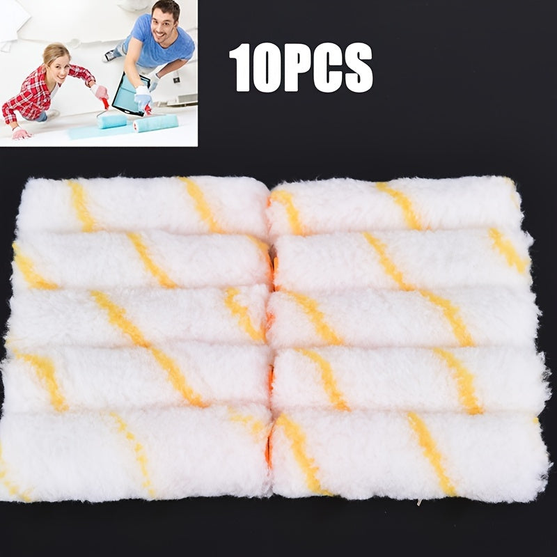 10pcs Wool Roller Paint Brush Tool Roller Brush