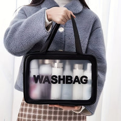 Waterproof Travel Cosmetic Bag Clear Makeup Storage Portable Zipper Toiletry