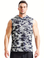 Quick Dry Camo Sports Vest for Men - Ideal for Running, Yoga, Climbing