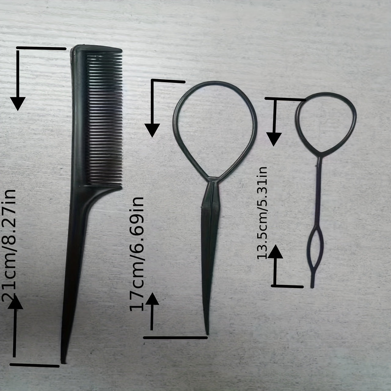 Hair Accessories Set Topsy Tail Hair Tool Hair Loop Hair Ties Hair Clips Combs
