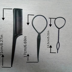 Hair Accessories Set Topsy Tail Hair Tool Hair Loop Hair Ties Hair Clips Combs