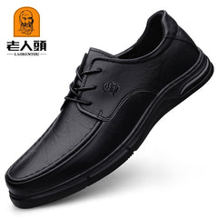 Men's Derby Shoes Lace up Front Dress Shoes For Men Business Formal Wedding Tie