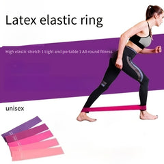 1pc Pink Yoga Resistance Stretch Band TPE Butt Slimming Hip Training Ring