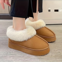 Women's Non-slip Snow Boots Shallow Mouth Comfortable Thickened Wear-resistant