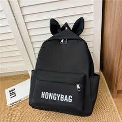 Nylon Casual Backpack Large Capacity Schoolbag for Students