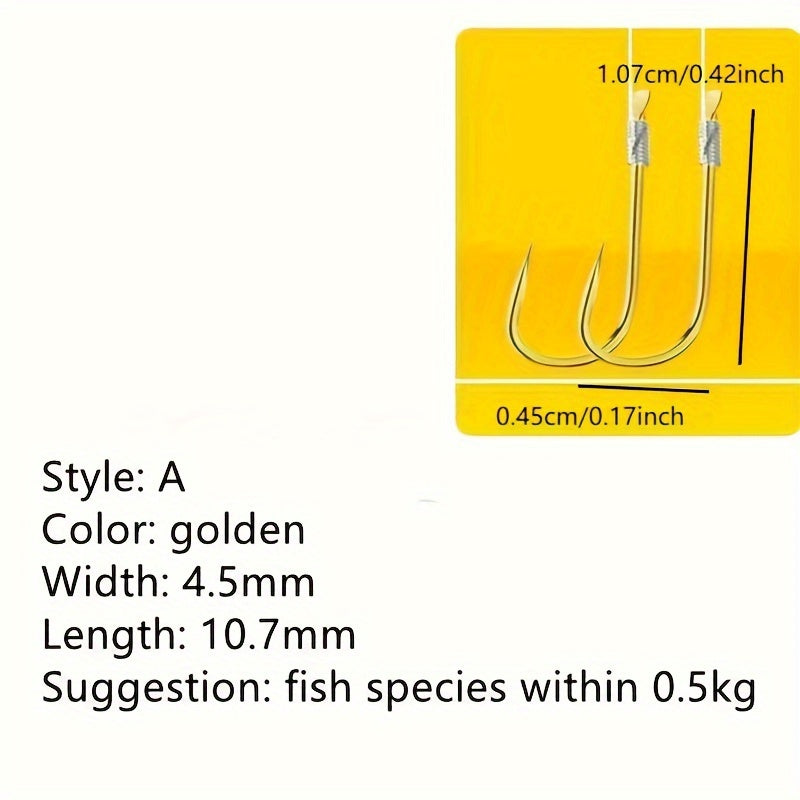 20 Pre-Tied Fishing Hooks with Line
