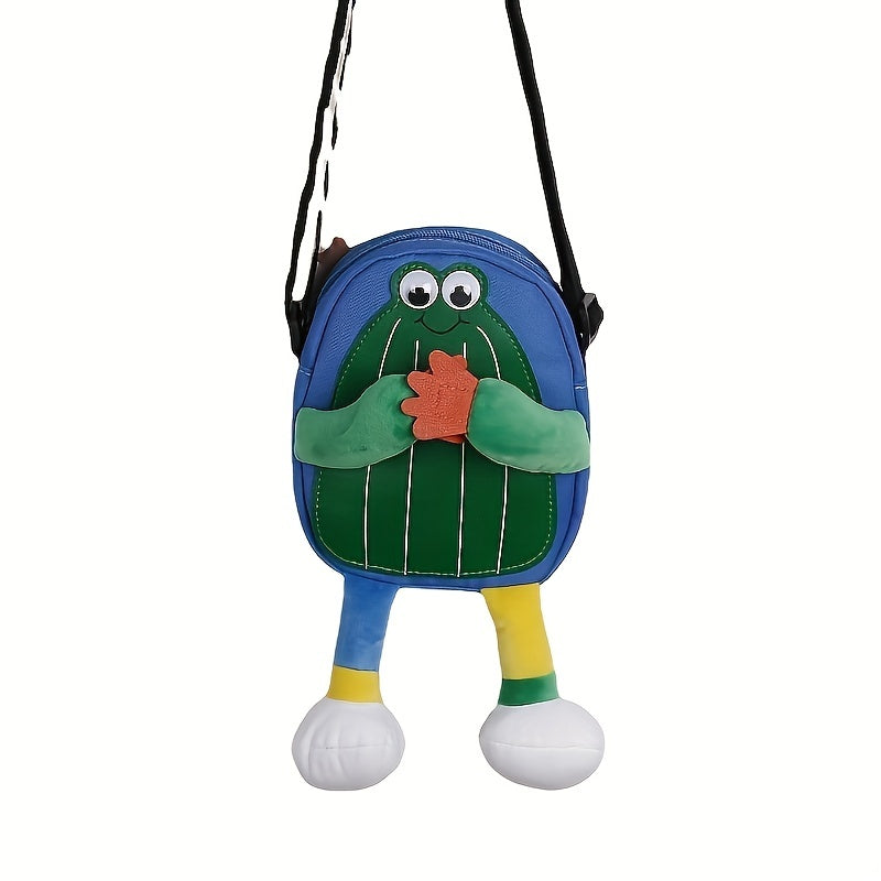 Ugly Frog Crossbody Bag Animal Shoulder Bag Stuffed Coin Purse