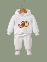 OERYUI Pumpkin Print Hoodies Pants Set For Kids