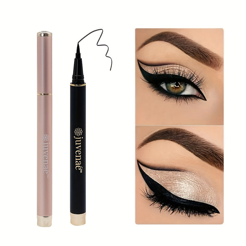 2-in-1 Waterproof Adhesive Eyeliner Pen - 24H Long Lasting No Glue Needed