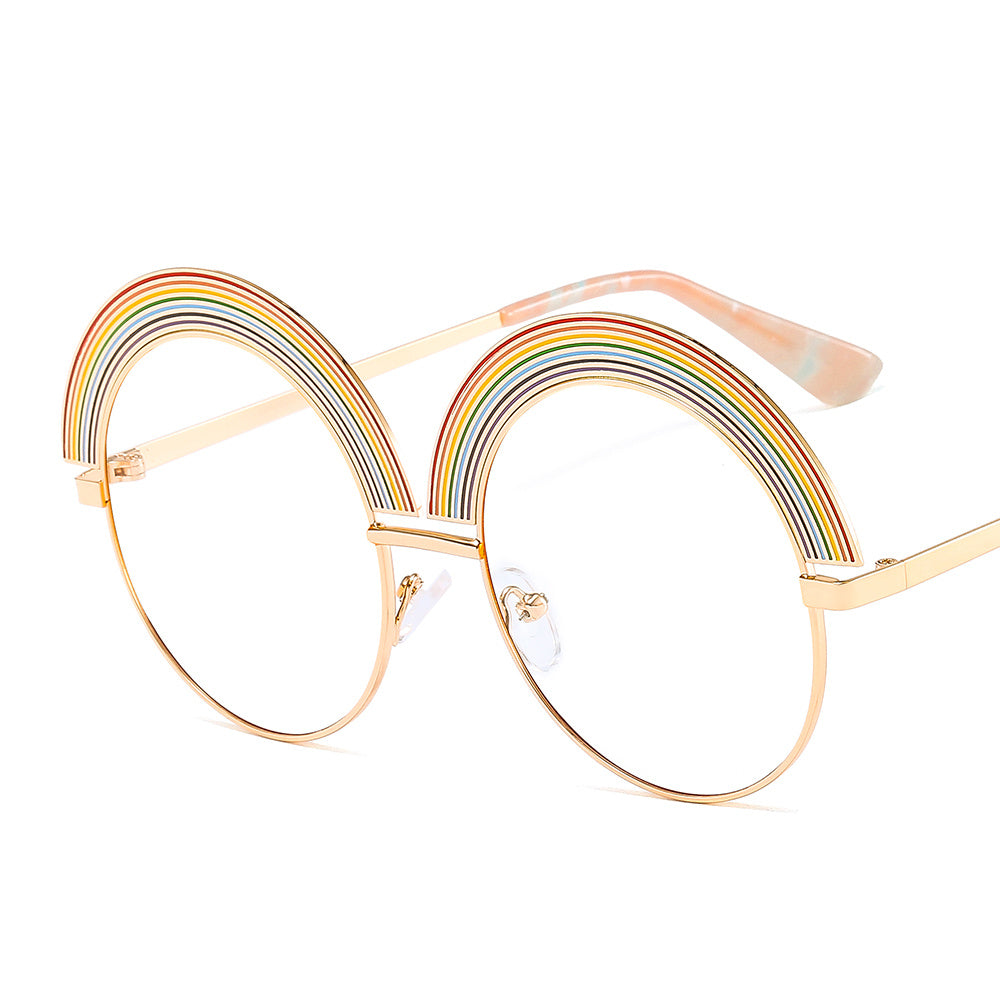 Rainbow Frame Sunglasses with Colorful Lenses