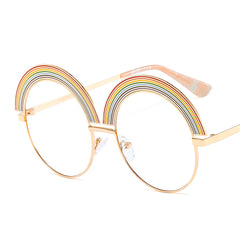 Rainbow Frame Sunglasses with Colorful Lenses