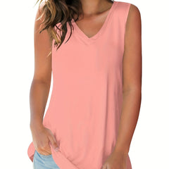 Casual V Neck Tank Top for Summer