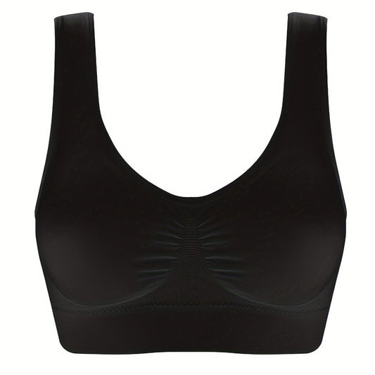 Plus Size Sports Bra Seamless Wireless Running Yoga Bra