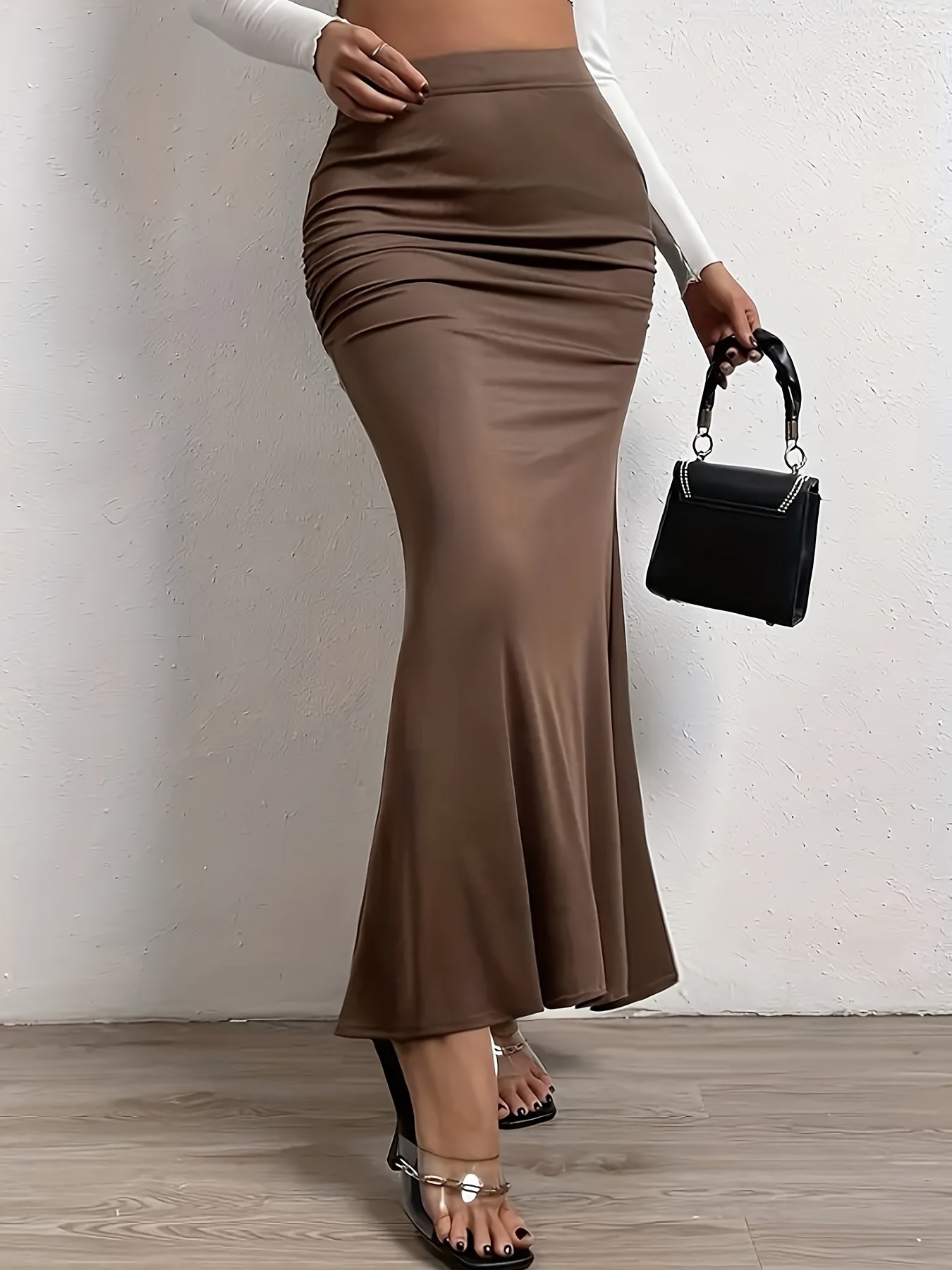Pleated Bag Hip Skirt for Spring & Summer Women's Clothing