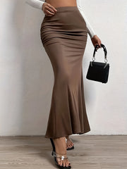 Pleated Bag Hip Skirt for Spring & Summer Women's Clothing