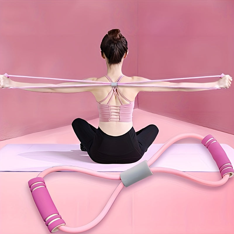 8 Shaped Yoga Resistance Puller Fitness Stretching Rope