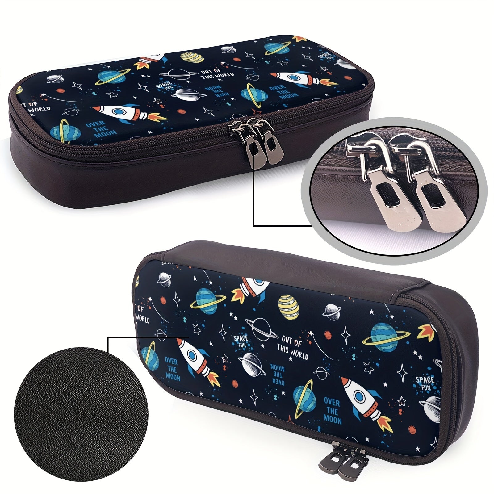 Horizontal Style Stationery Pencil Bag Large Capacity Pencil Storage Box